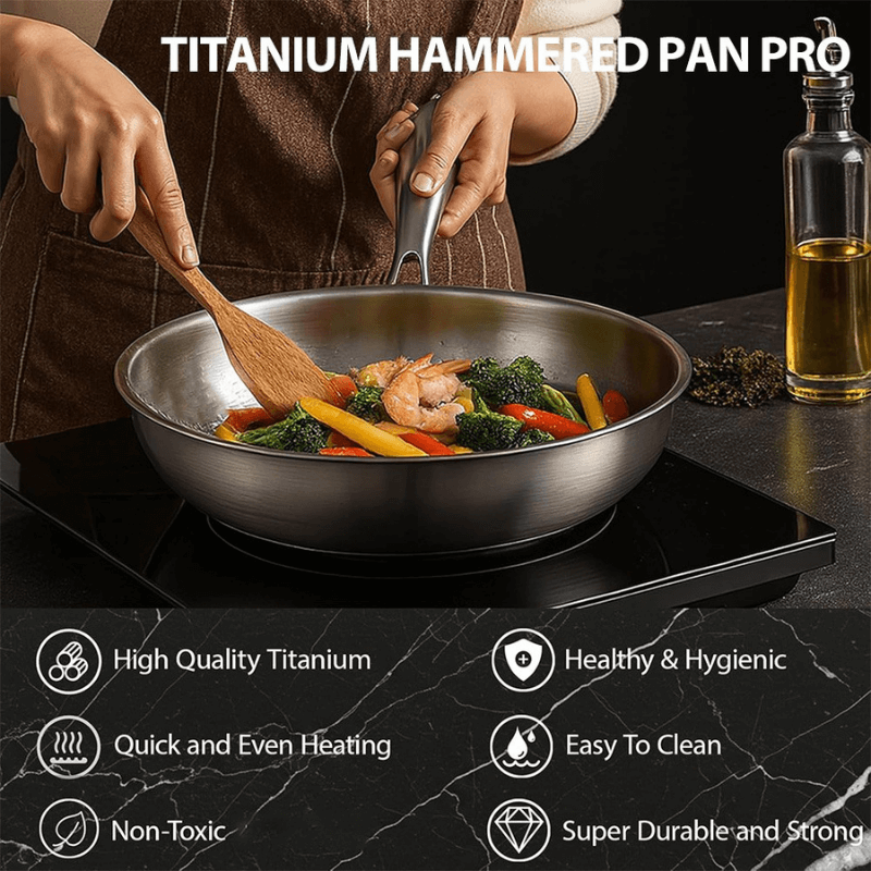 PureSpaces™️  Titanium Hammered Pan