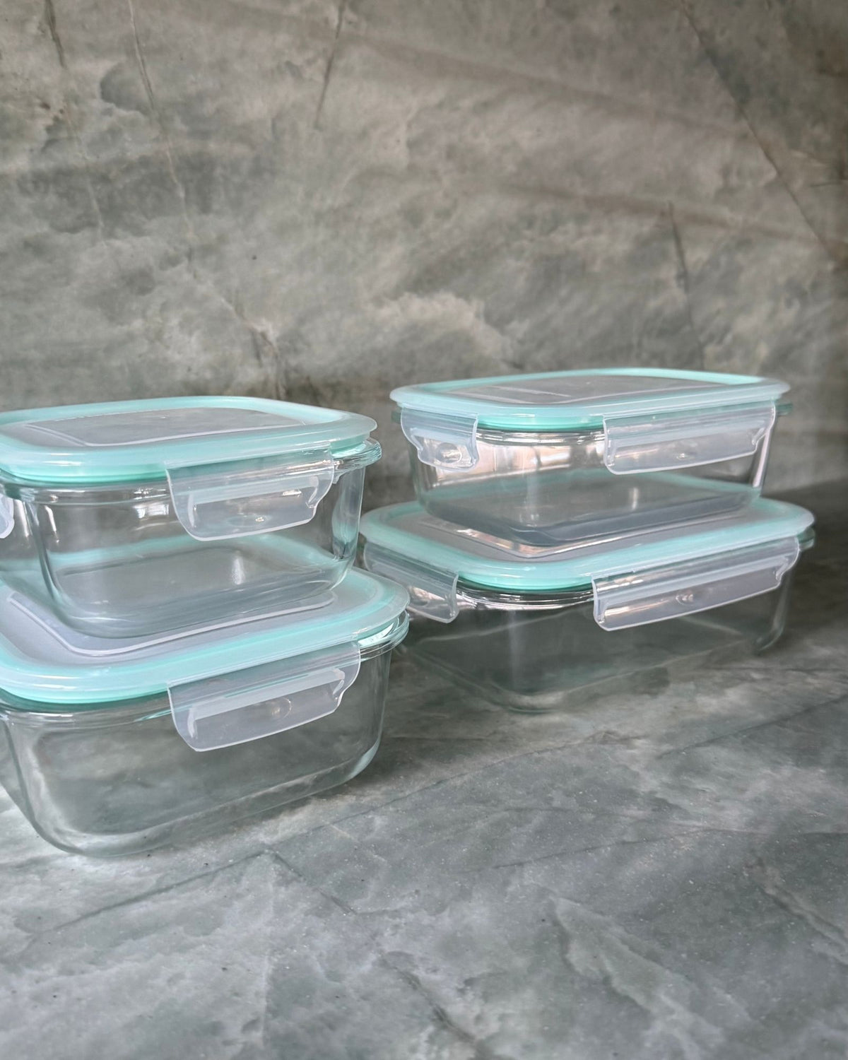 Borosilicate Glass Food Storage Set